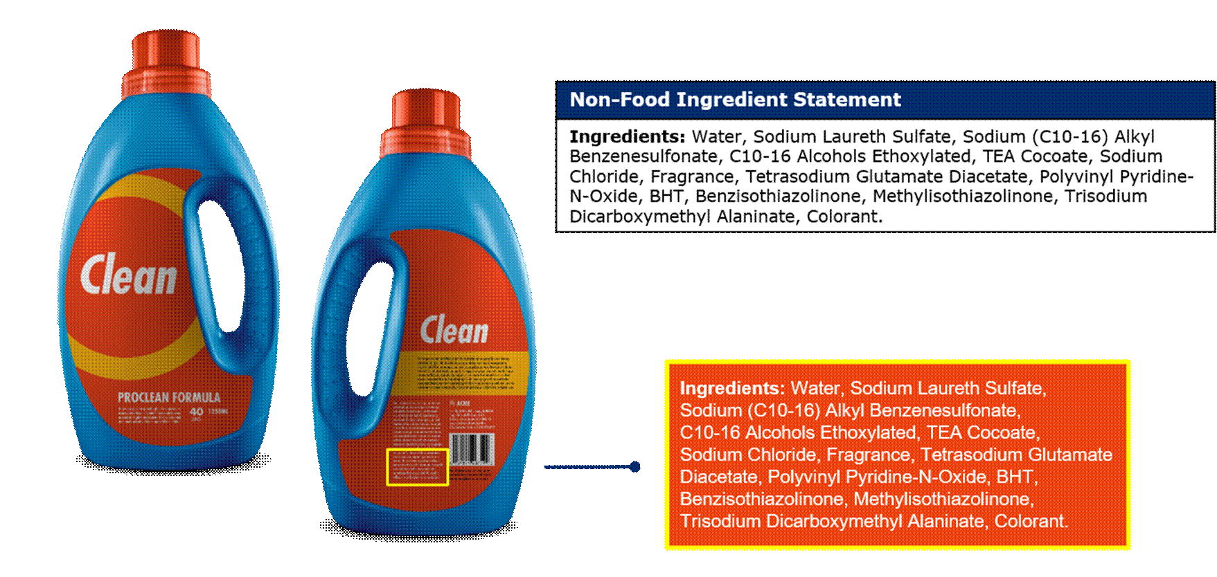10.6 Non-Food Ingredient Statement Example – Laundry Detergent - Image 0