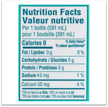 5.8 Nutritional Label - Image 0