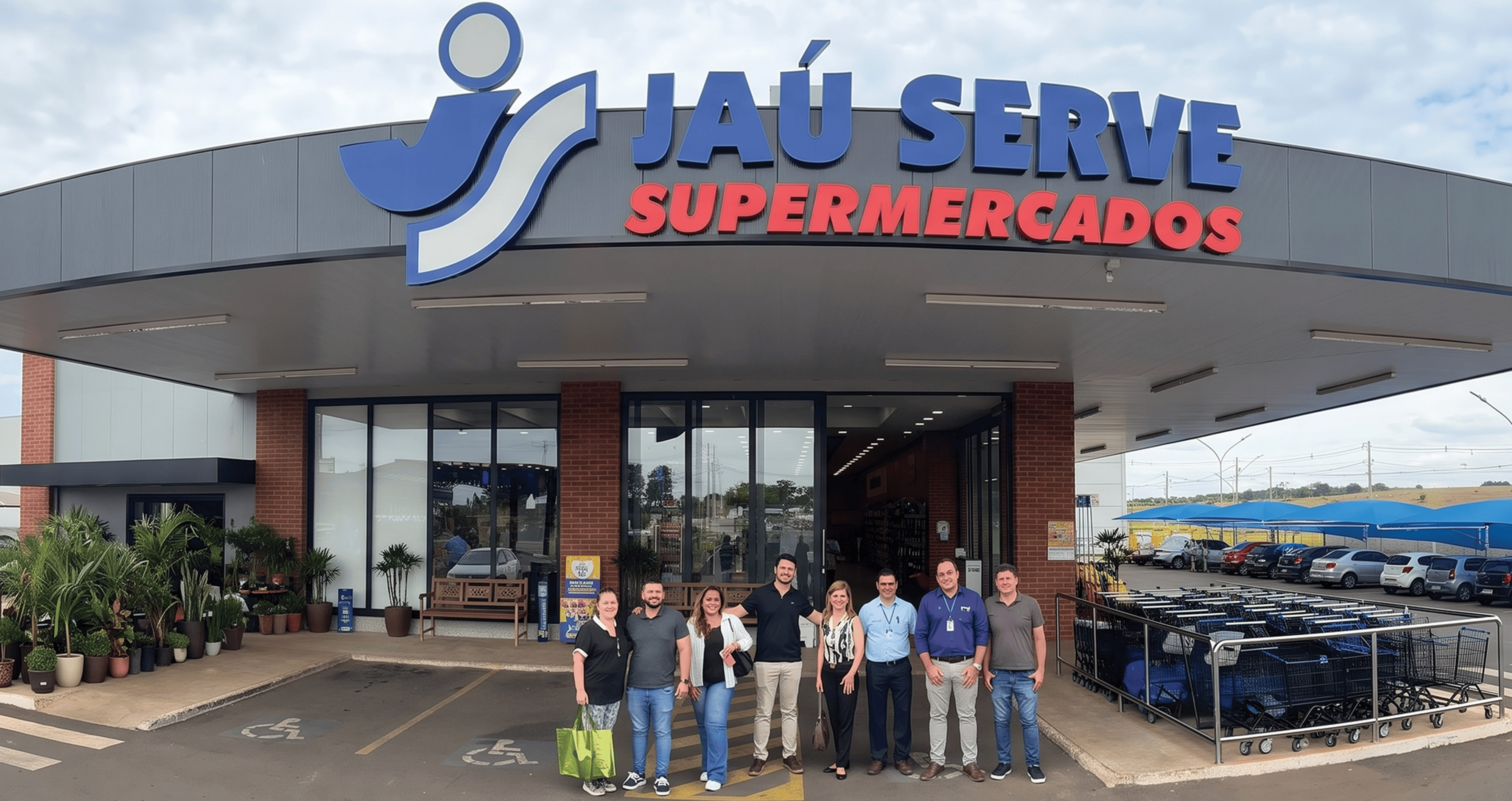 a photo of a Jau serve supermercados store.
